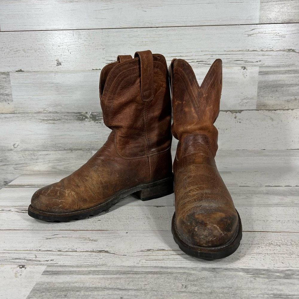 Tecovas Stockton Bison Leather Men's Boots - Picture 5 of 8